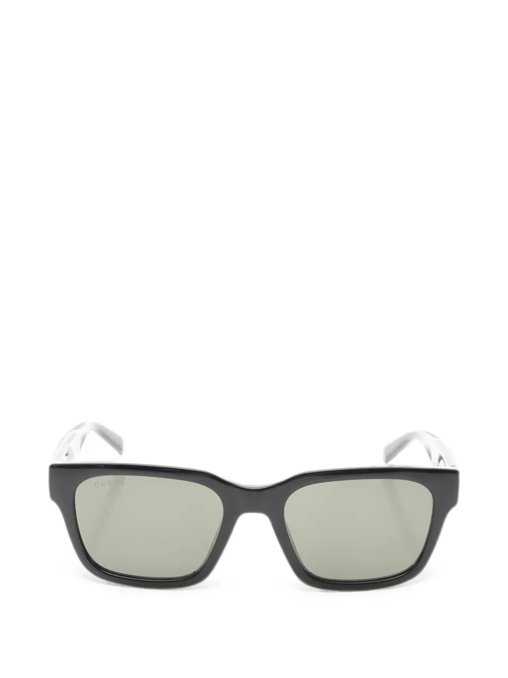 Pre-owned Gucci Square Frame Sunglasses In Black