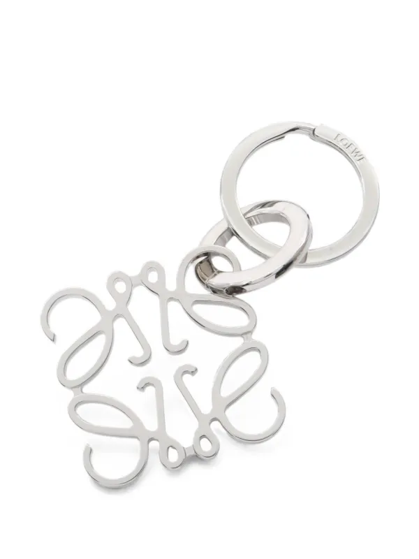 Loewe Pre-owned Anagram Key Ring in Silver
