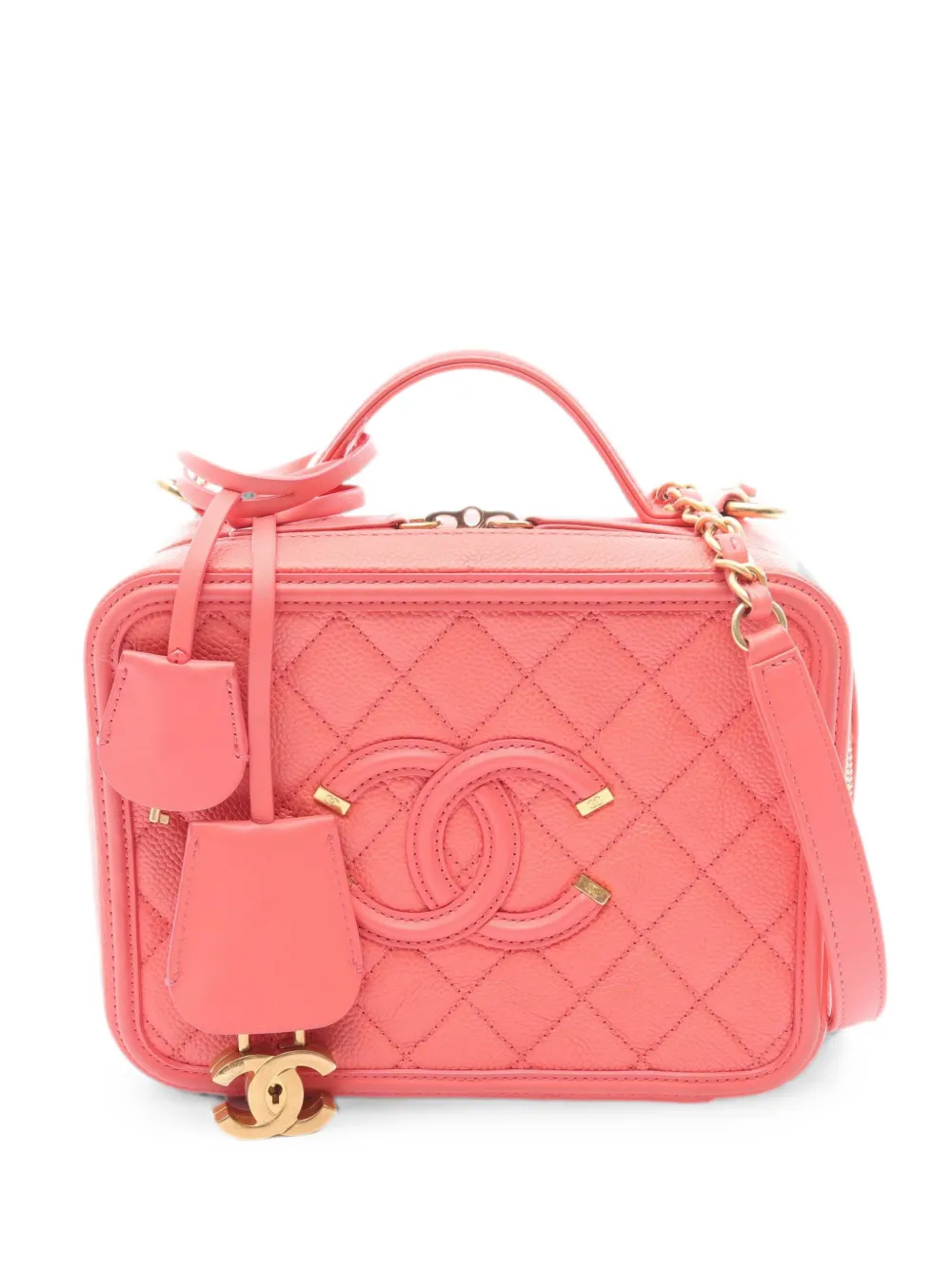 CHANEL Pre-Owned 2017-2018 CC Filigree tote bag - Rosa