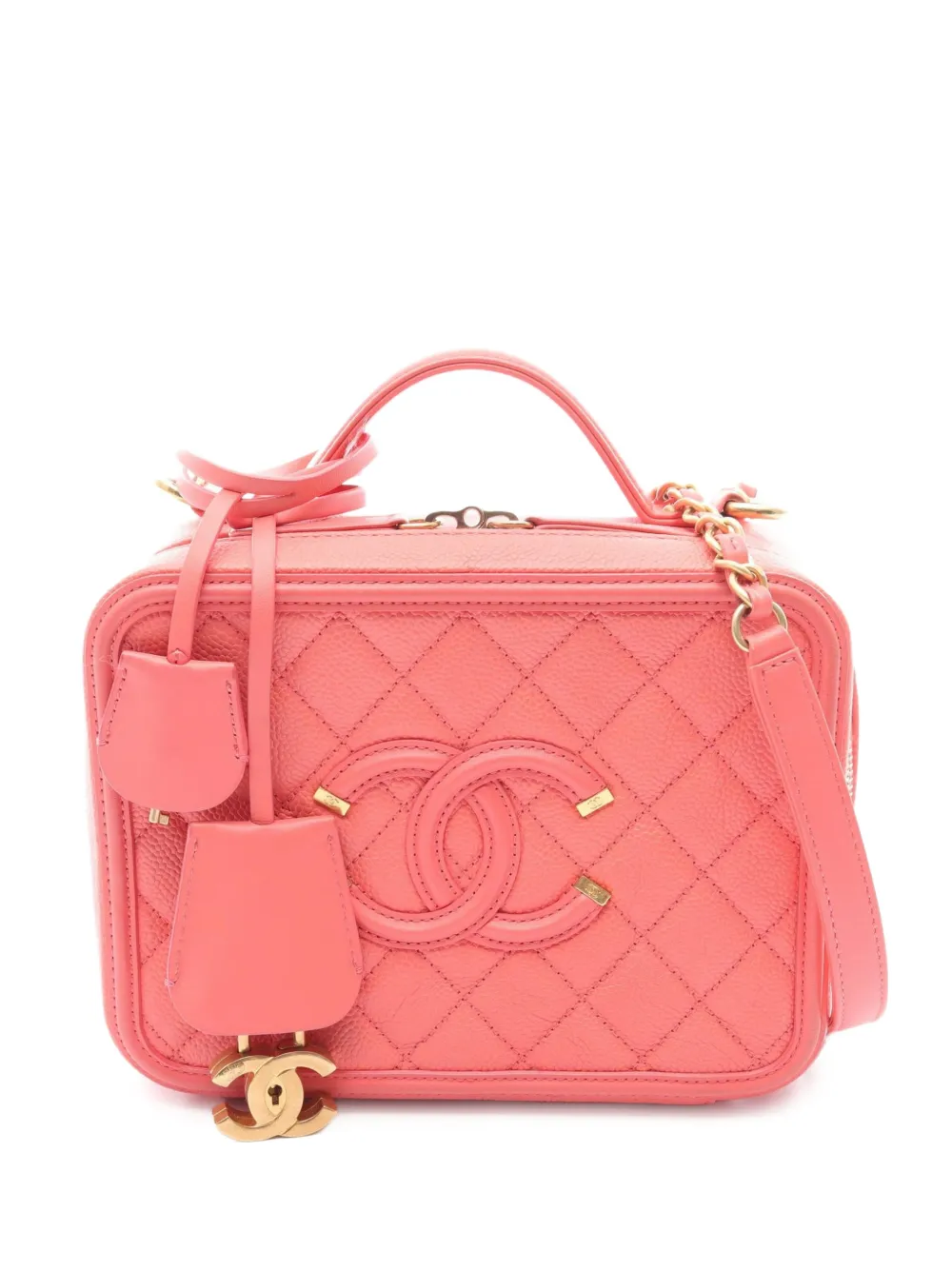 CHANEL Pre-Owned 2017-2018 CC Filigree tote bag - Pink