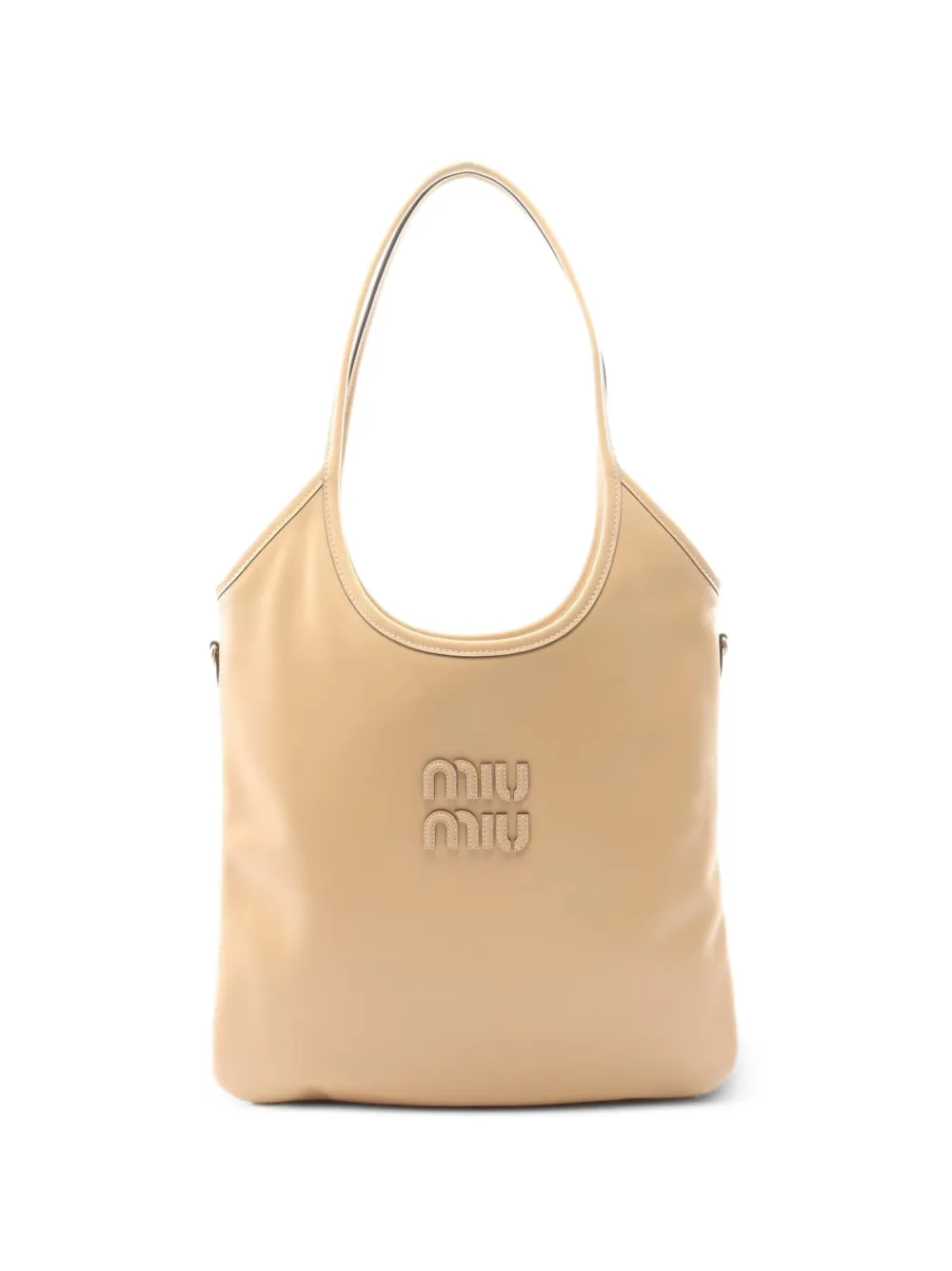 Miu Miu Pre-Owned Borsa tote Ivy con applicazione logo - Toni neutri