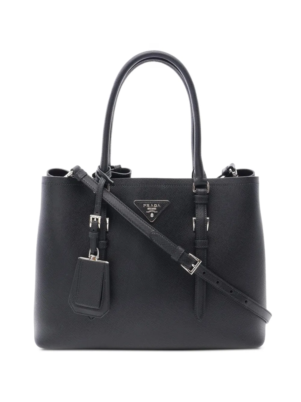 Prada Pre-Owned Borsa tote in pelle Saffiano - Nero