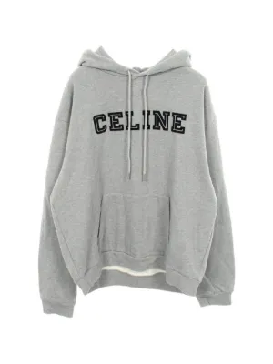 Celine Pre-Owned ロゴドローストリング パーカー | グレー | FARFETCH JP
