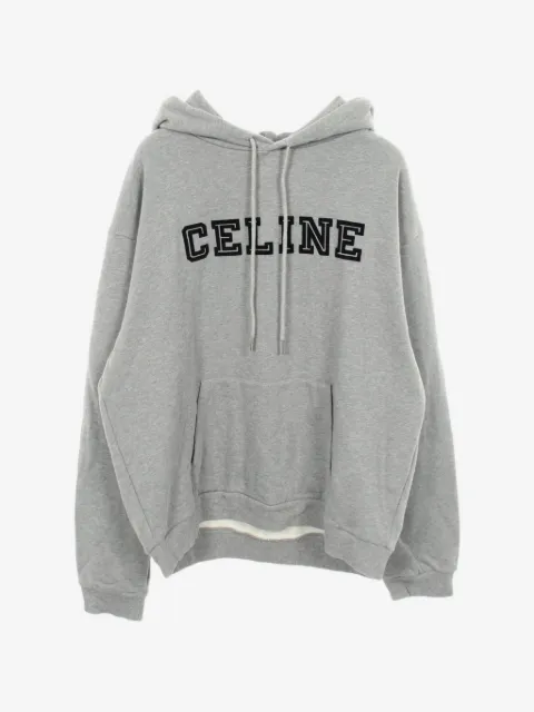 Celine Pre-Owned flocky logo hoodie