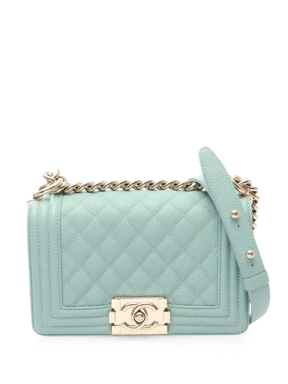 CHANEL Pre-Owned 2019 Boy Chanel shoulder bag - Blue