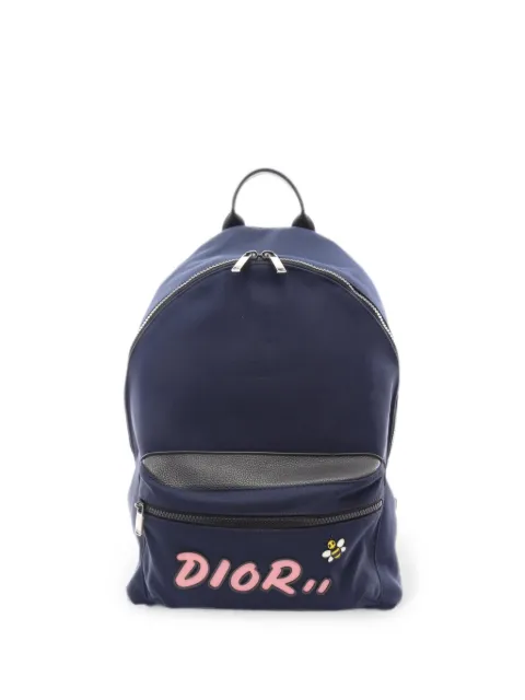 Christian Dior Pre-Owned x KAWS logo-print backpack