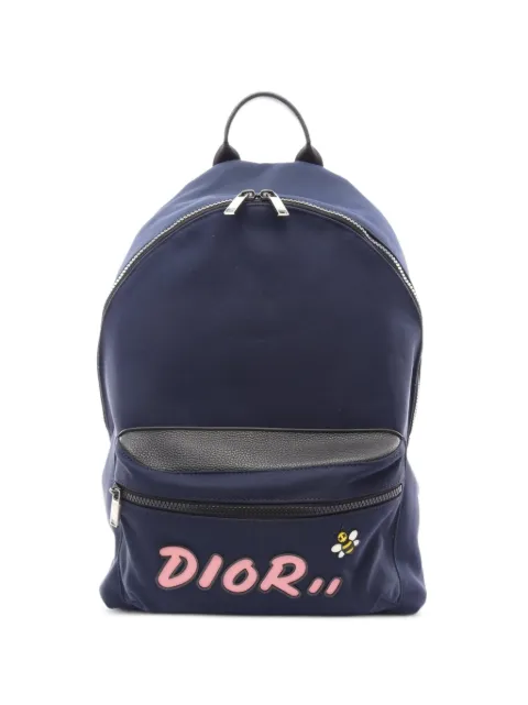 Christian Dior Pre-Owned x KAWS logo-print backpack
