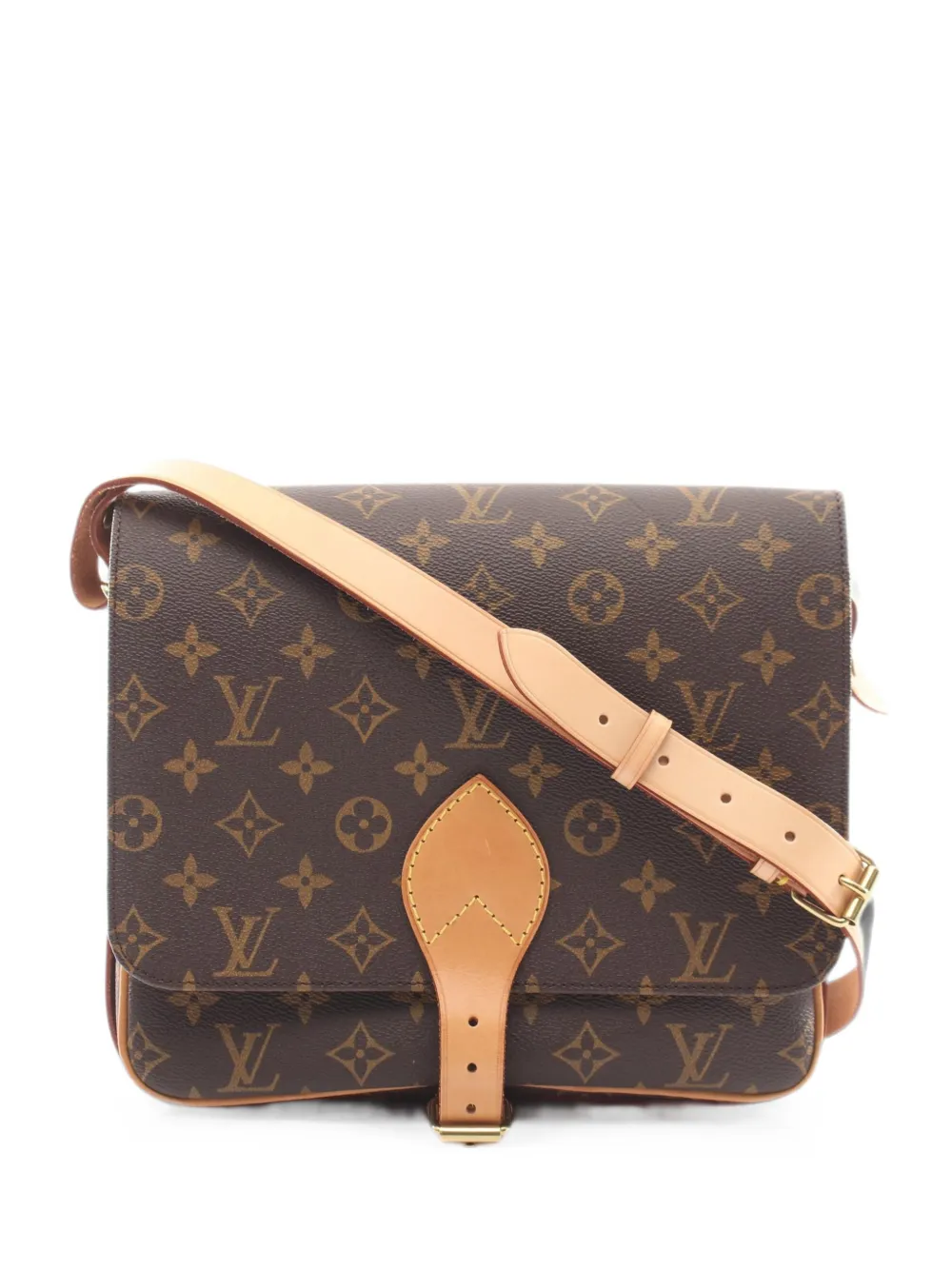 Louis Vuitton Pre-Owned 1997 GM Cartesier monogram-pattern shoulder bag - Marrone
