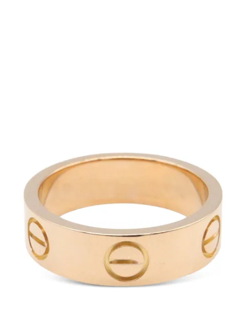Cartier Love engraved-logo ring