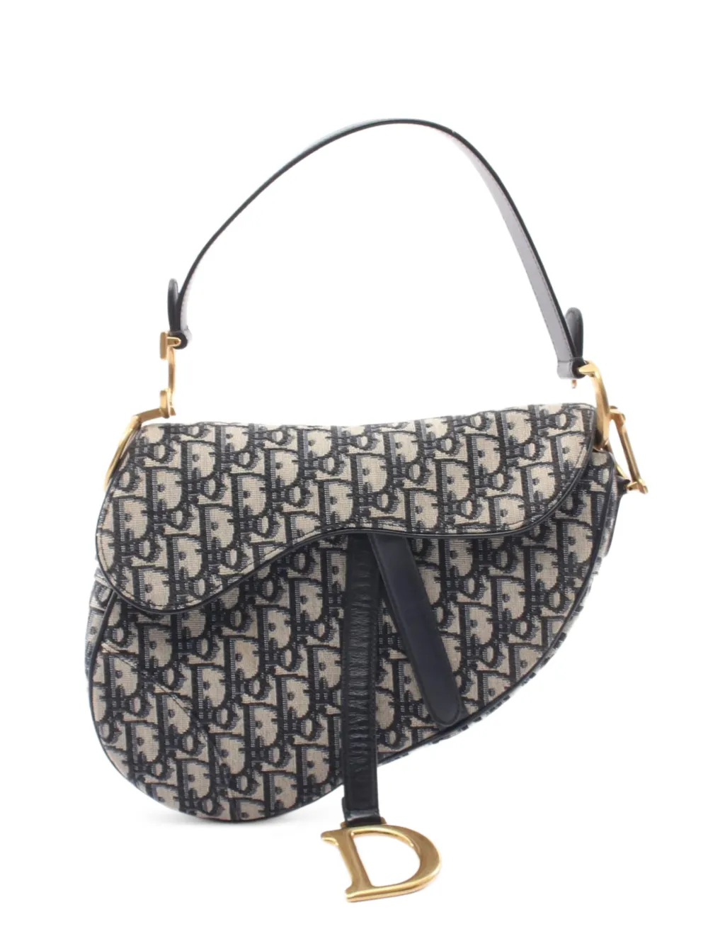 Christian Dior Pre-Owned Oblique Saddle handbag - Blau