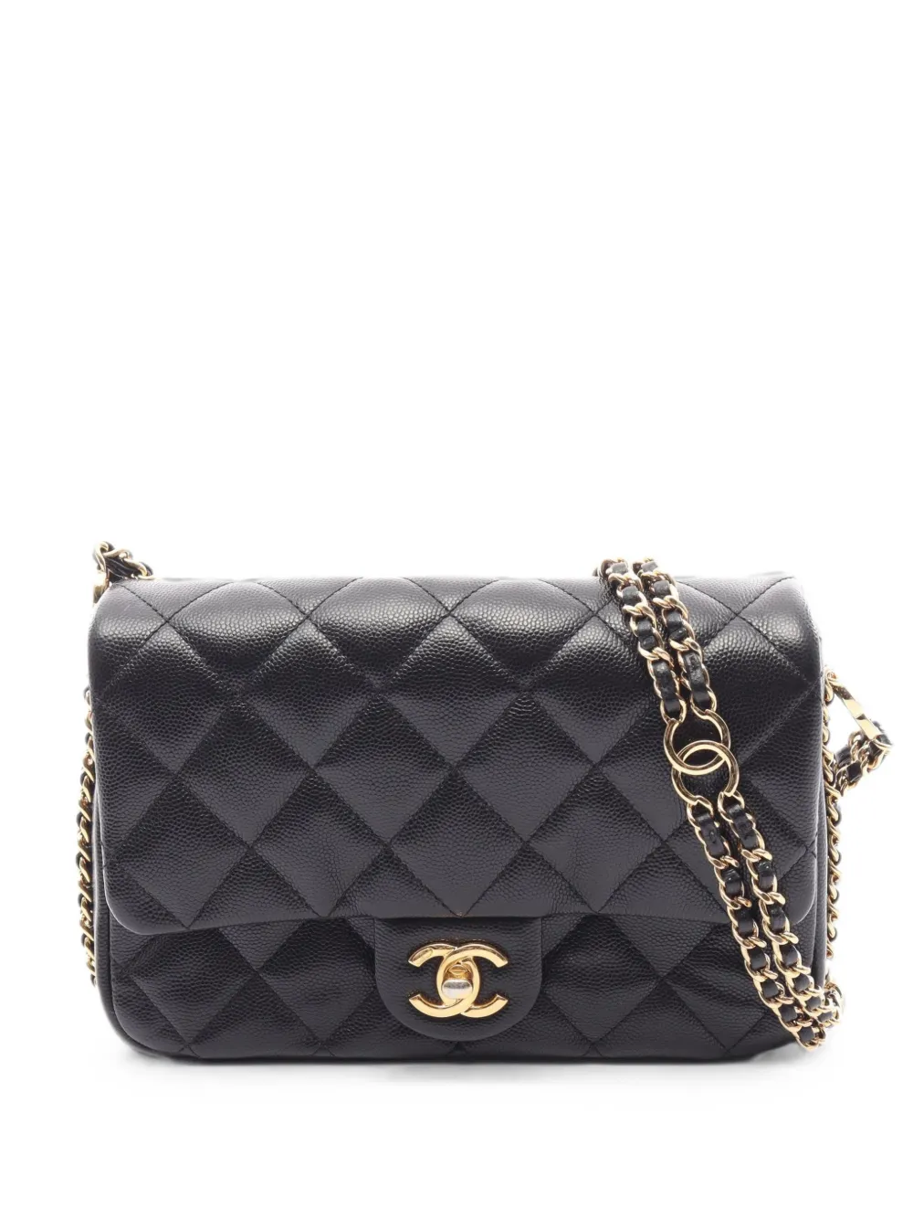 CHANEL Pre-Owned 2021s Matelassé Caviar shoulder bag - Nero