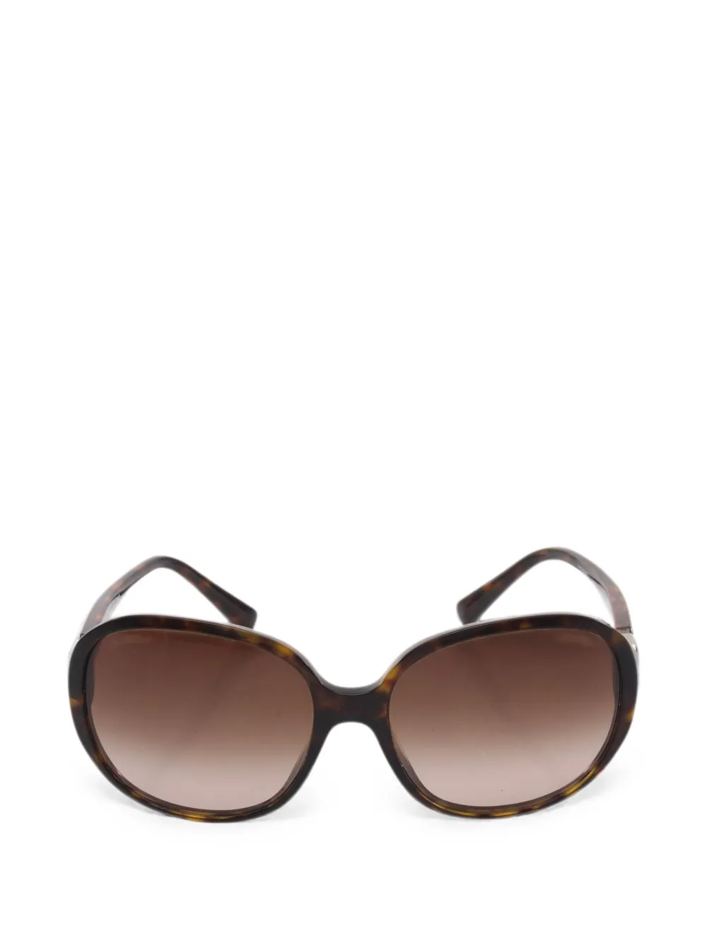 CHANEL Pre-Owned 1986-1988 Coco Mark cat-eye-frame sunglasses - Marrone