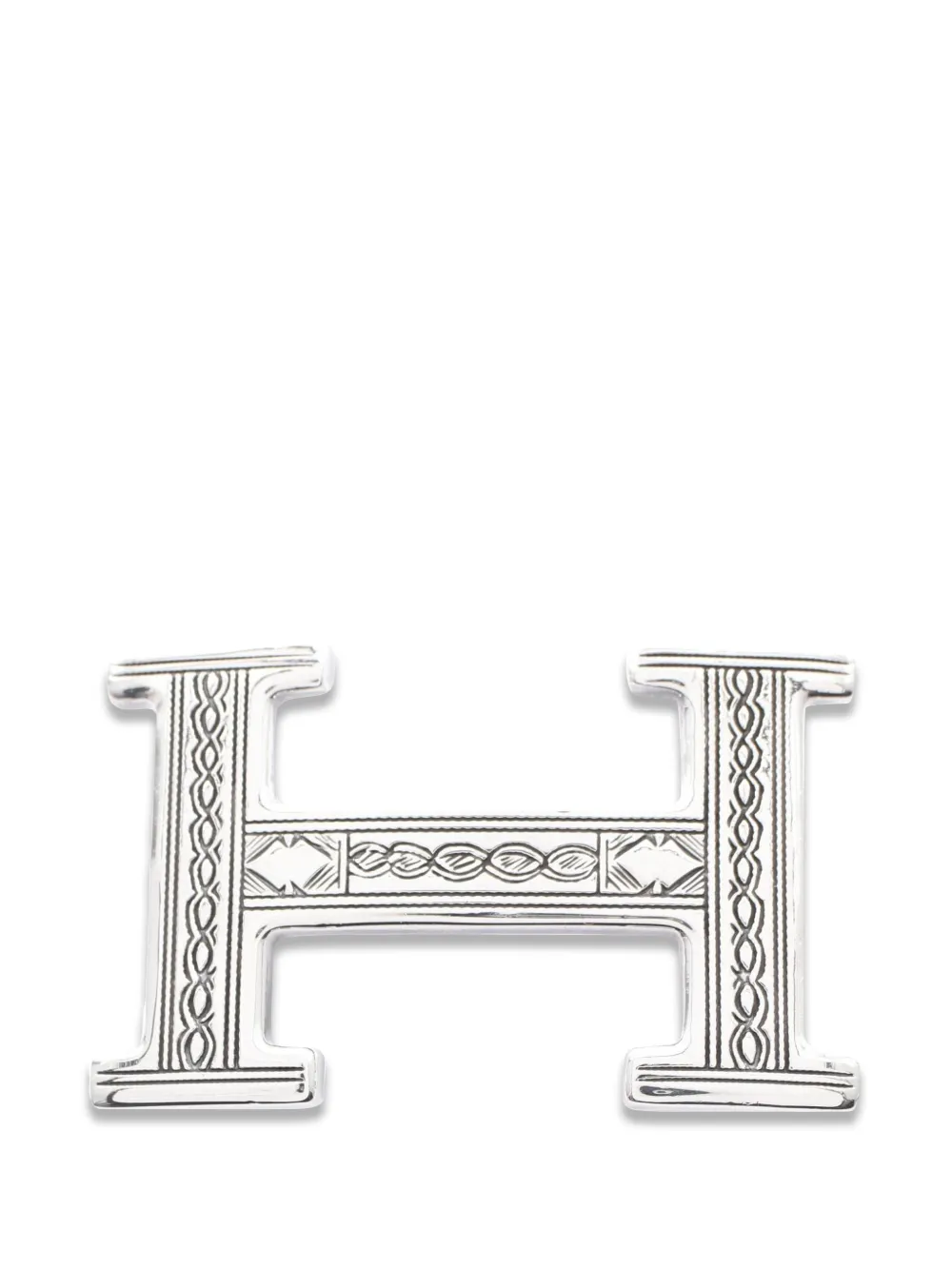 Hermès Pre-Owned Tuareg H belt buckle - Silber