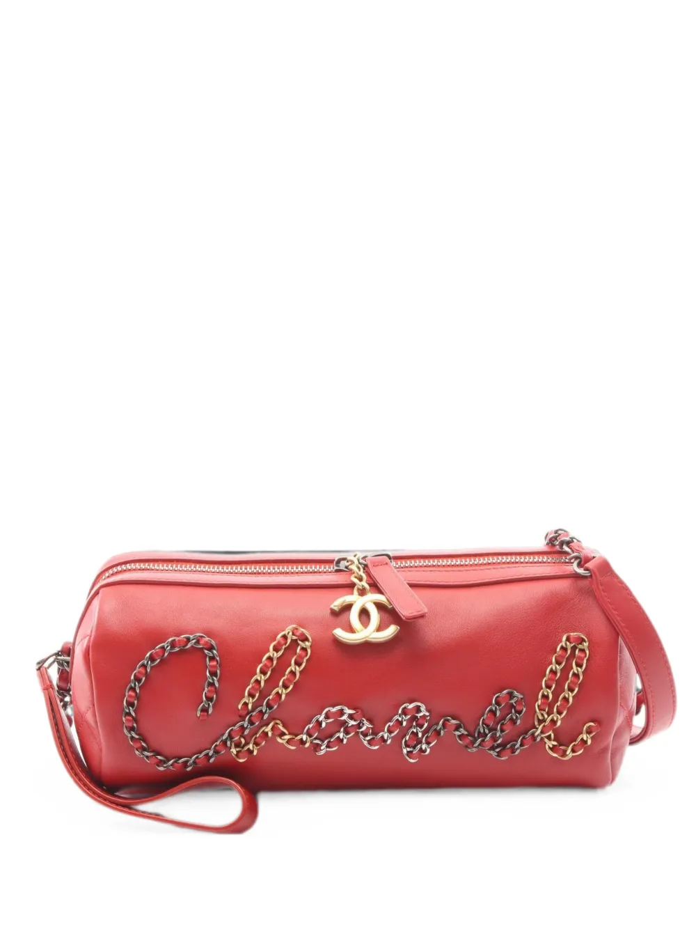 CHANEL Pre-Owned 2019 CC chain-link shoulder bag - Rosso