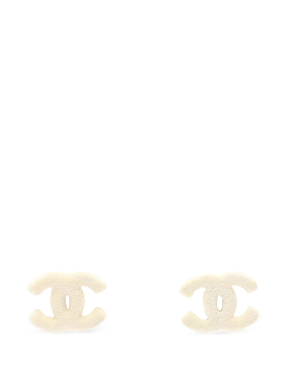 CHANEL Pre-Owned 1986-1988 Coco Mark earrings - Silver