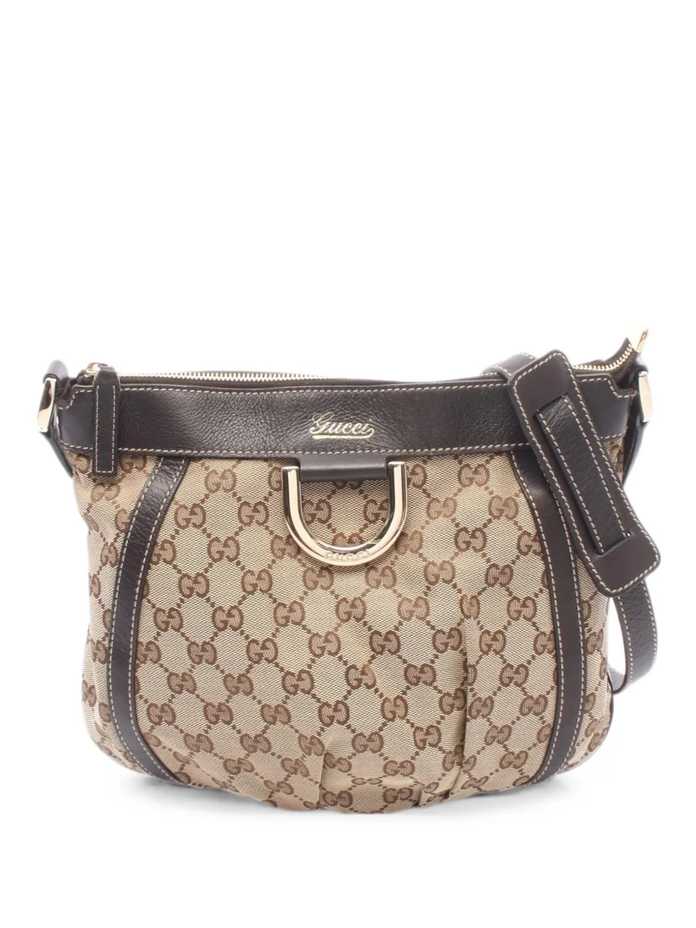 Gucci Pre-Owned Abby GG canvas shoulder bag - Nude