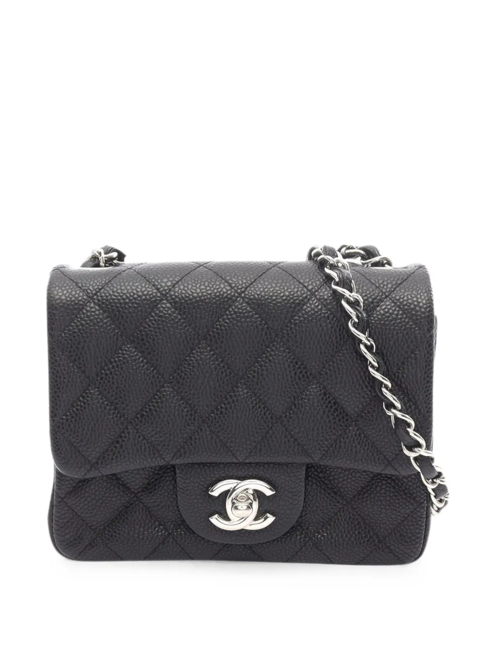 CHANEL Pre-Owned 2014-2015 mini leather shoulder bag - Black