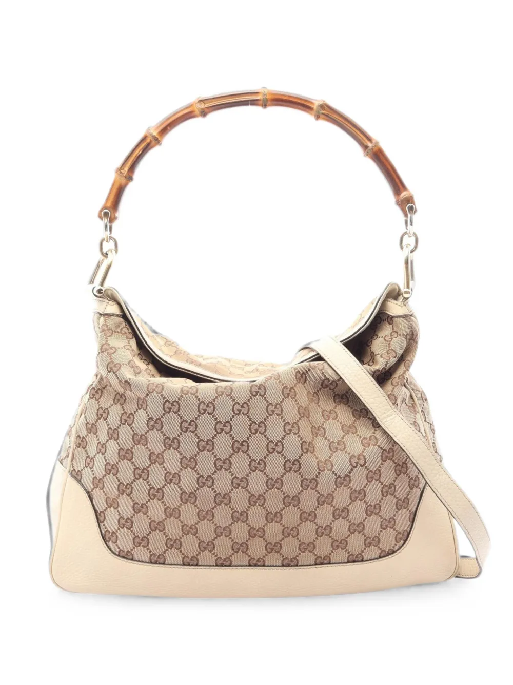 Gucci Pre-Owned Diana Bamboo GG shoulder bag - Toni neutri