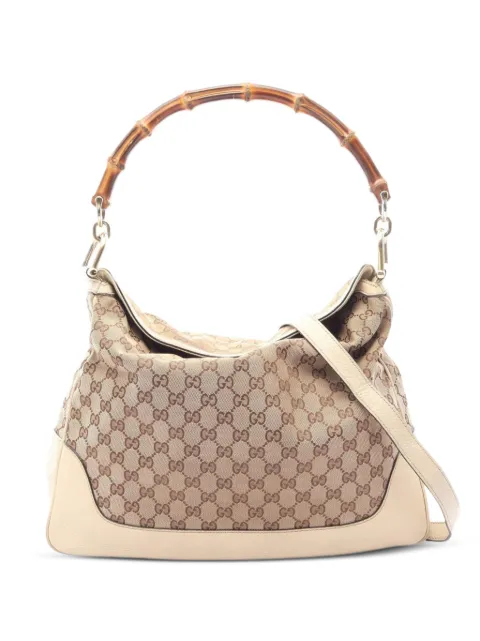 Gucci Pre-Owned Diana Bamboo GG shoulder bag