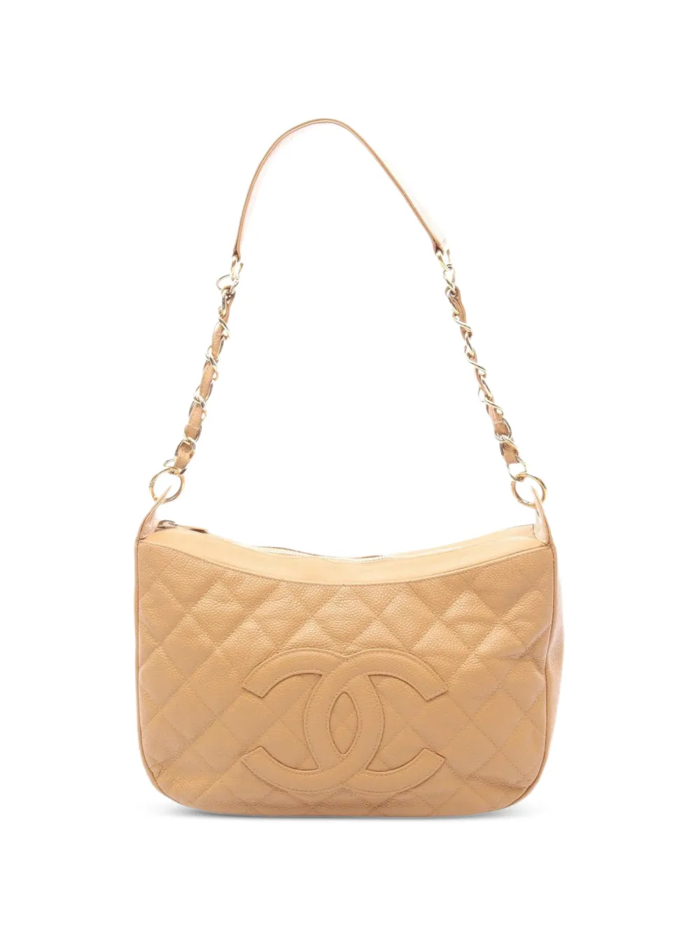 CHANEL Pre-Owned 2004-2005 matelassé shoulder bag - Neutrals