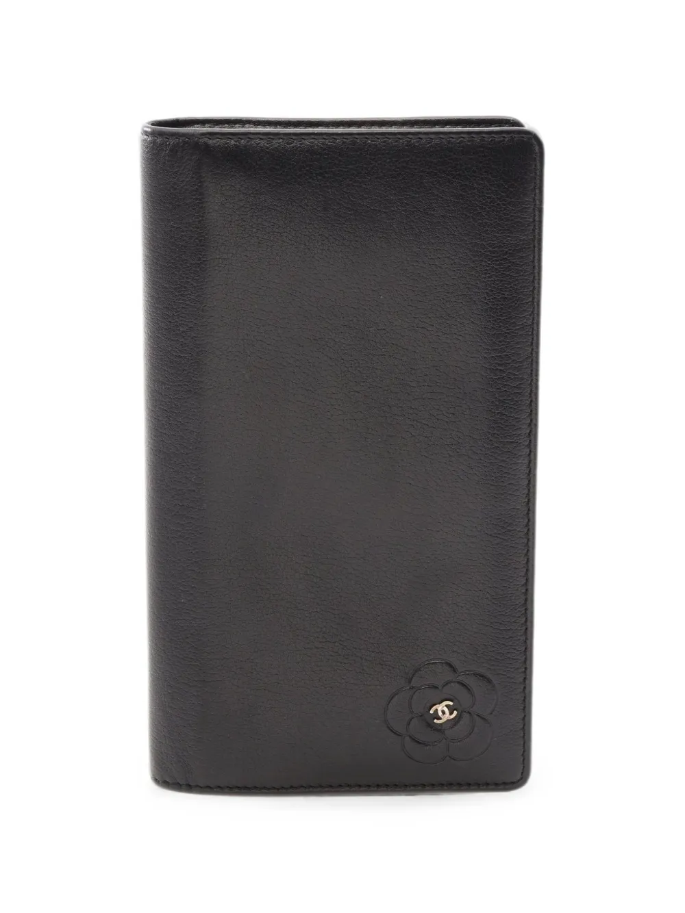 CHANEL Pre-Owned 2008-2009 Camellia bi-fold wallet - Nero