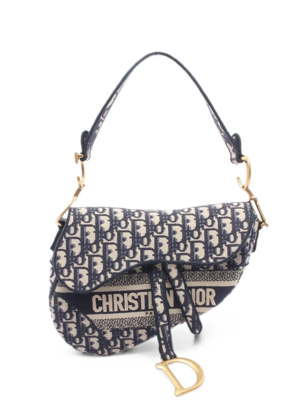 Christian Dior Pre-Owned Saddle Oblique shoulder bag - Blu