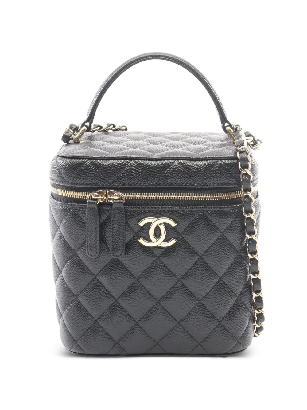 CHANEL Pre-Owned 2021 Vanity two-way handbag - Black