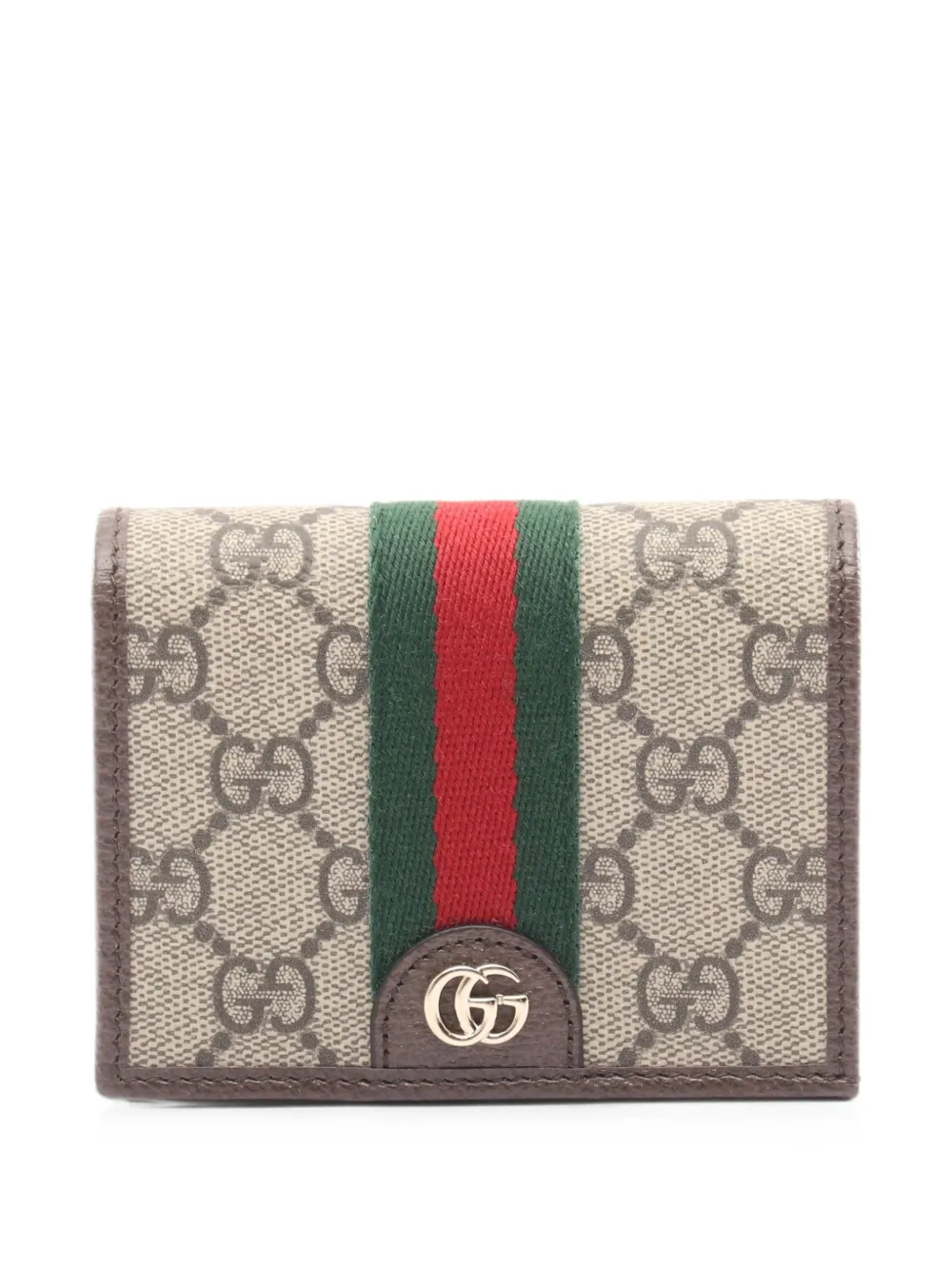 Gucci Pre-Owned Ophidia GG Supreme bi-fold wallet - Nude