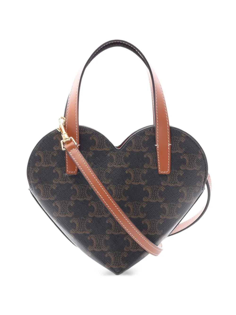 Celine Pre-Owned Triomphe heart tote bag - Black