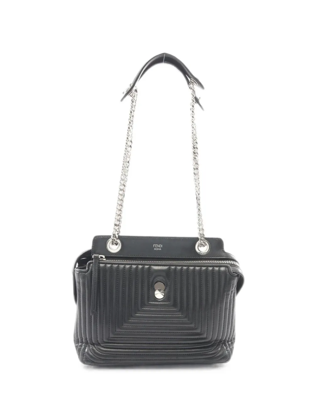 Fendi Pre-Owned Dotcom Click chain shoulder bag - Nero