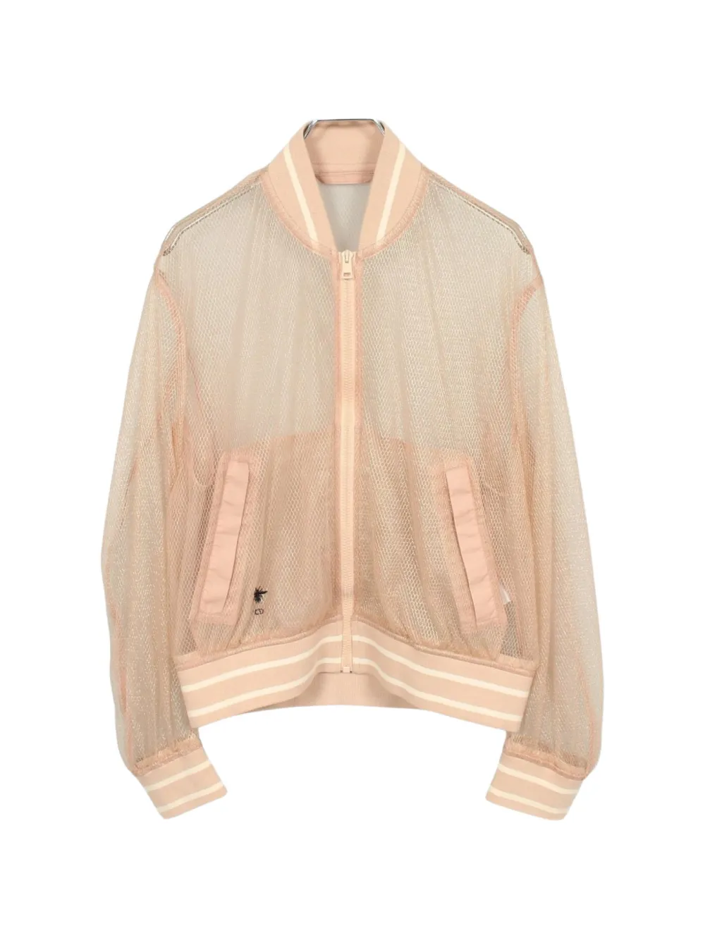 Christian Dior Pre-Owned Bomberjacke mit Bienen-Stickerei - Rosa