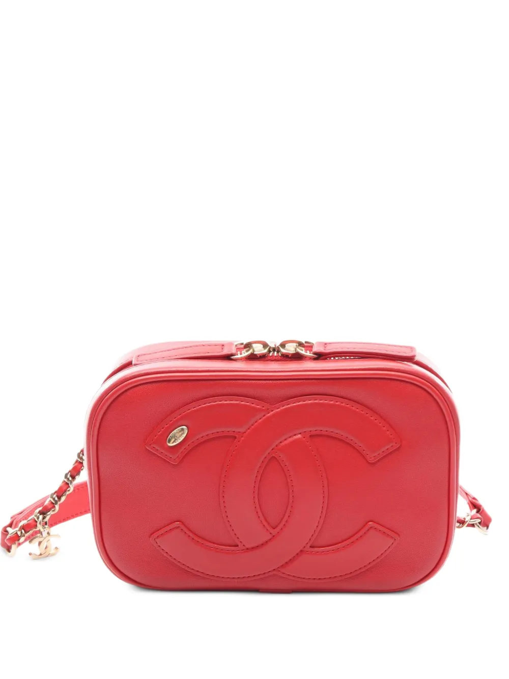 CHANEL Pre-Owned 2019 CC Coco Mark shoulder bag - Rosso