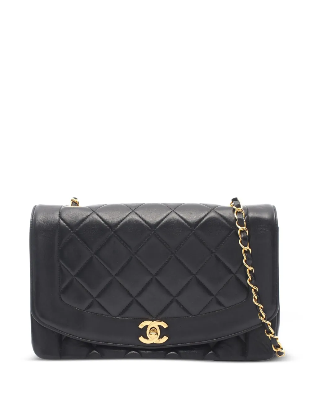 CHANEL Pre-Owned 1997-1999 Matelassé Diana shoulder bag - Nero