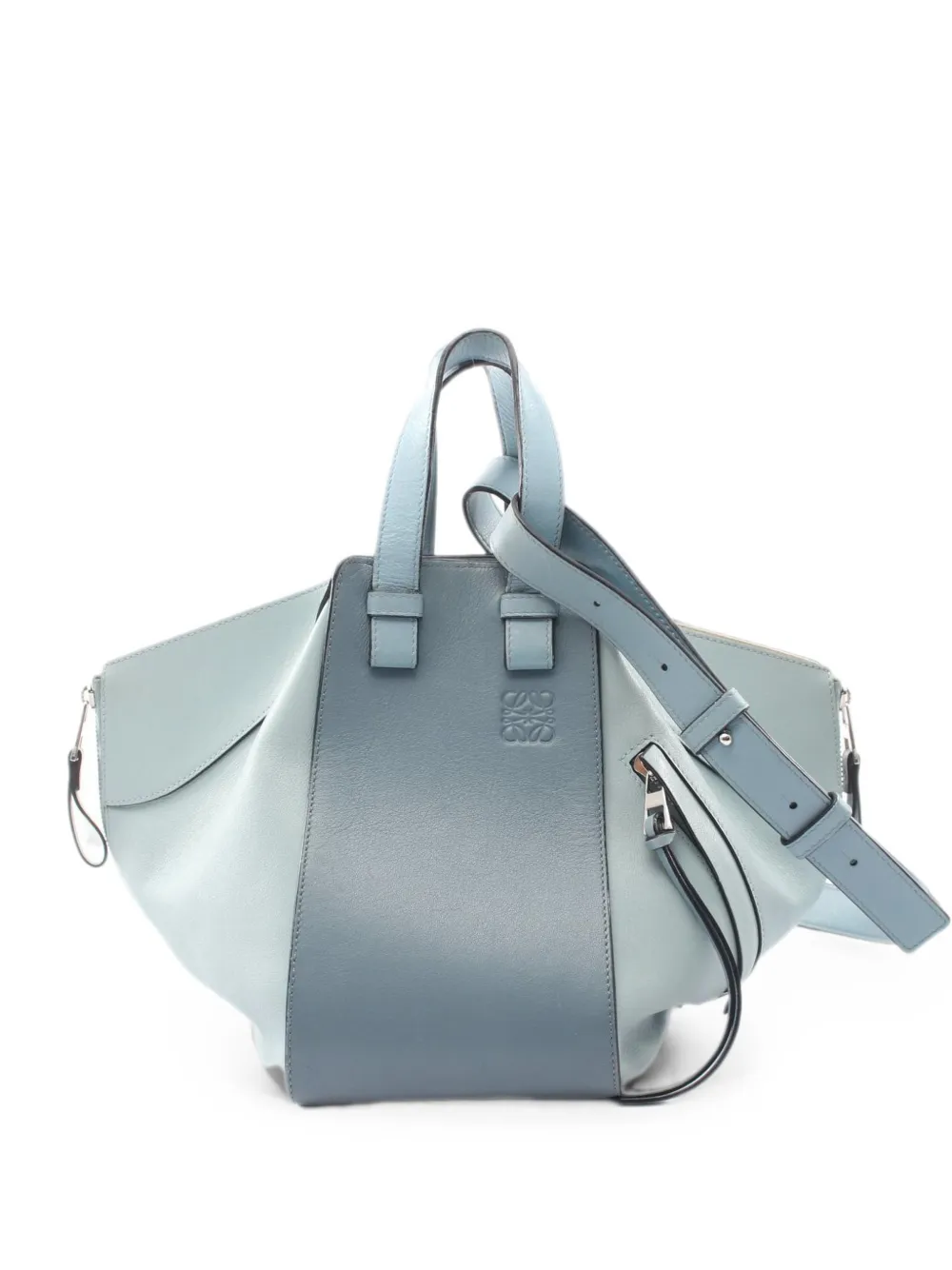 Loewe Pre-Owned Hammock leather tote bag - Blau