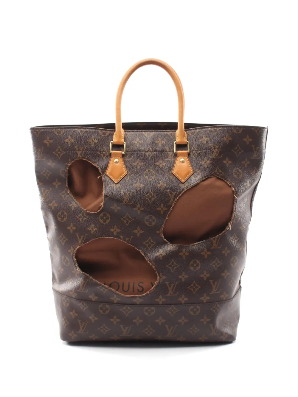 Louis Vuitton Pre-Owned 2014 Monogram cut-out tote bag - Brown