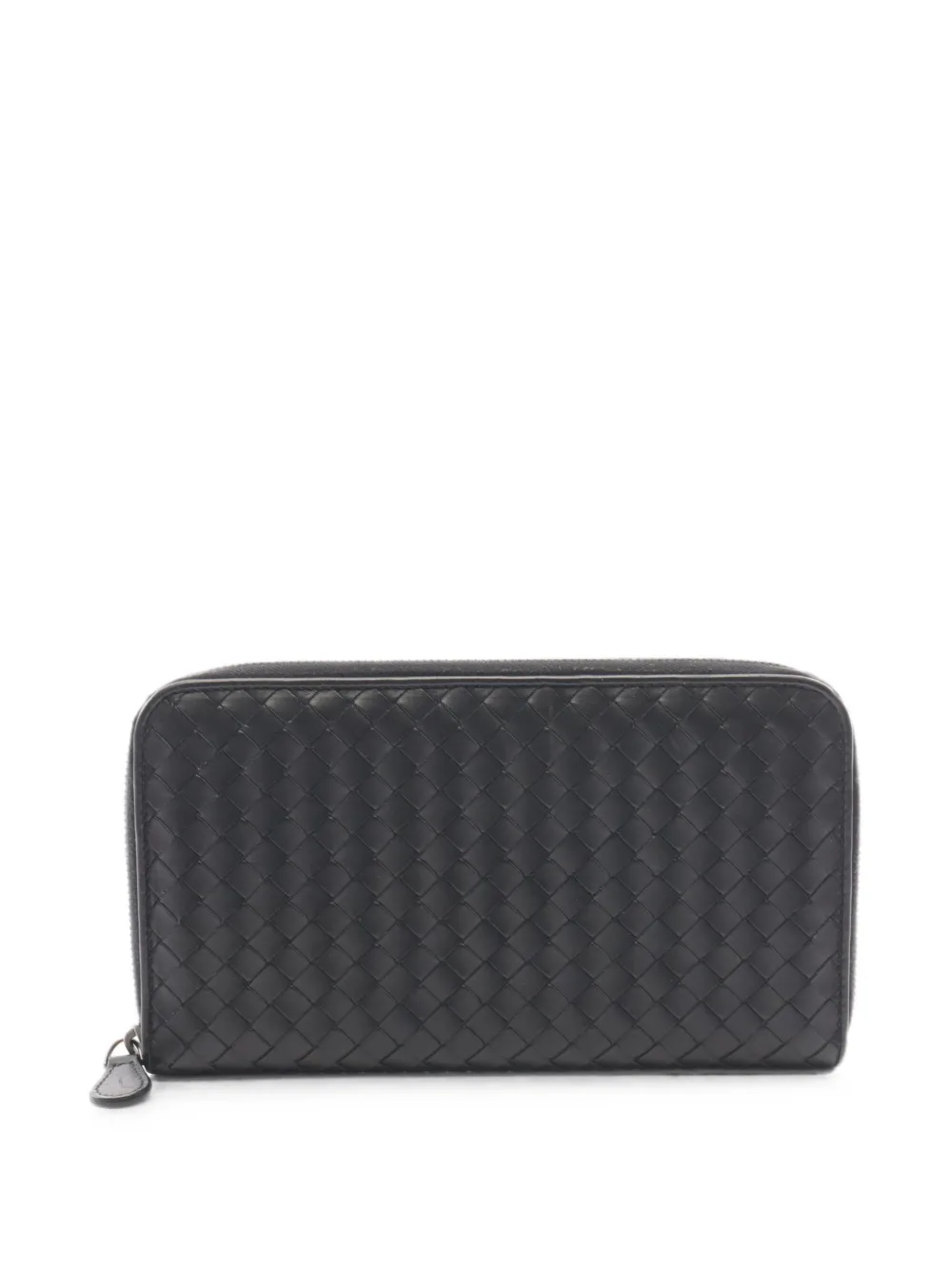 Bottega Veneta Pre-Owned Intrecciato zip-around wallet - Nero