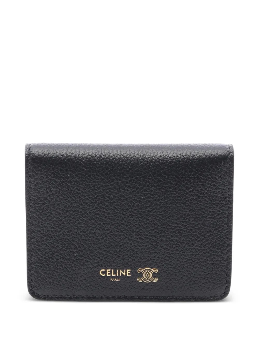 Celine Pre-Owned Triomphe leather card holder - Black