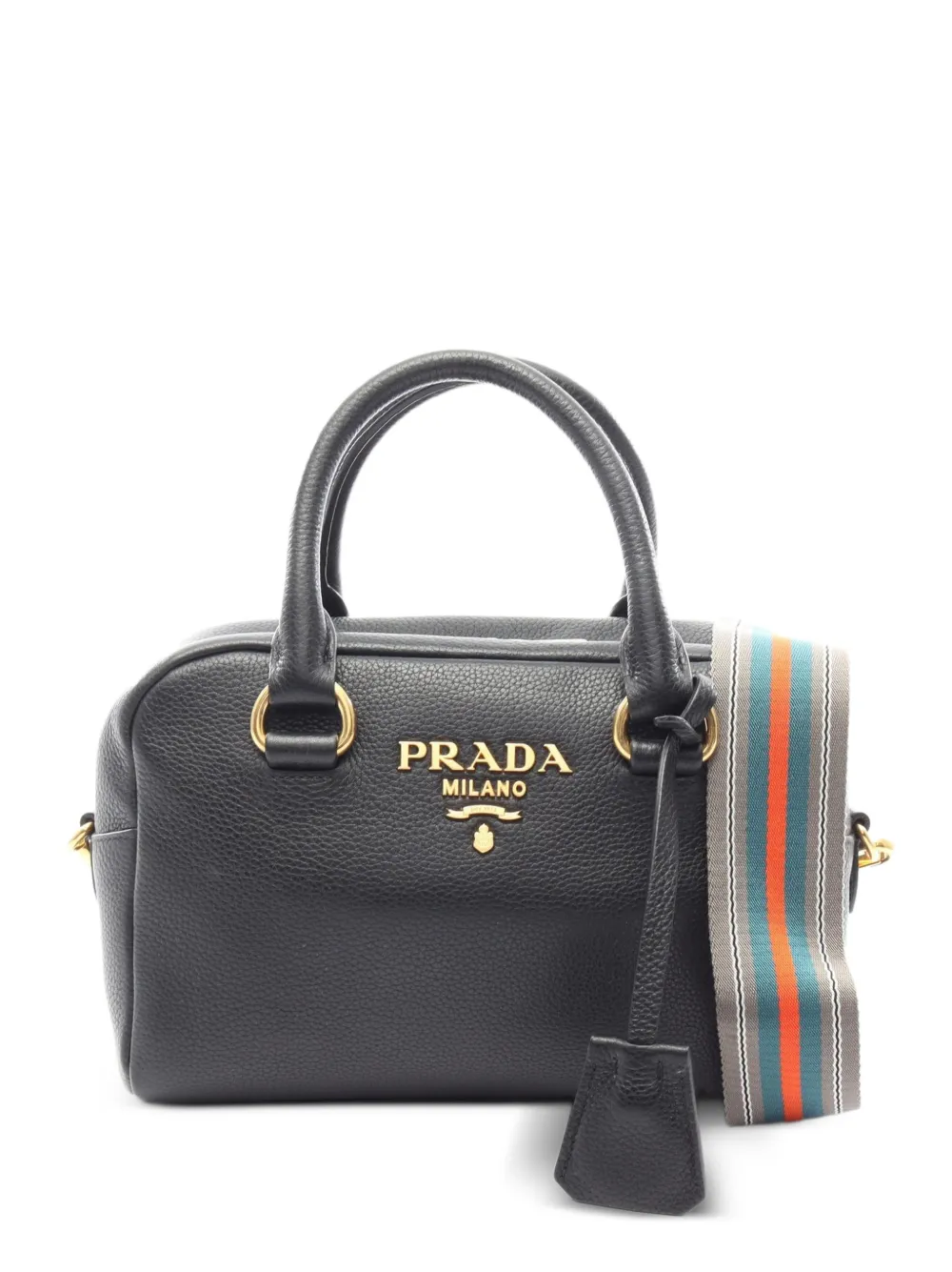 Prada Pre-Owned Vitello Phenix Zwei-Wege-Handtasche - Schwarz