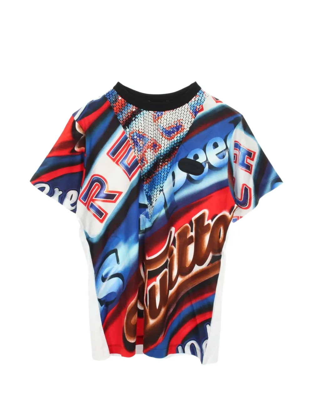 Louis Vuitton Pre-Owned T-shirt in cotone con stampa grafica - Blu