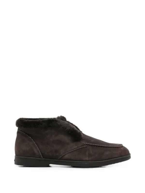 Doucal's Joanne RS Shearling-trim Boots in Brown
