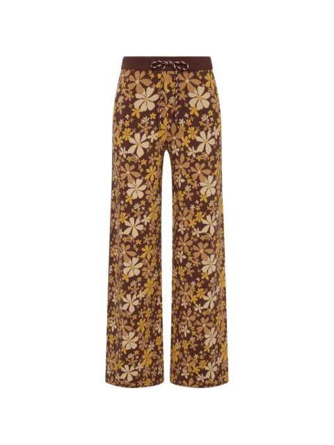 The Upside Copacabana Juniper floral-print knit trousers