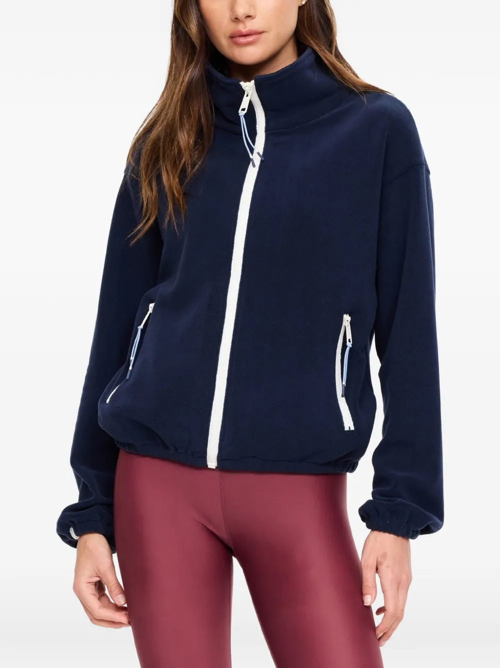 The Upside Sol fleece jack Blauw