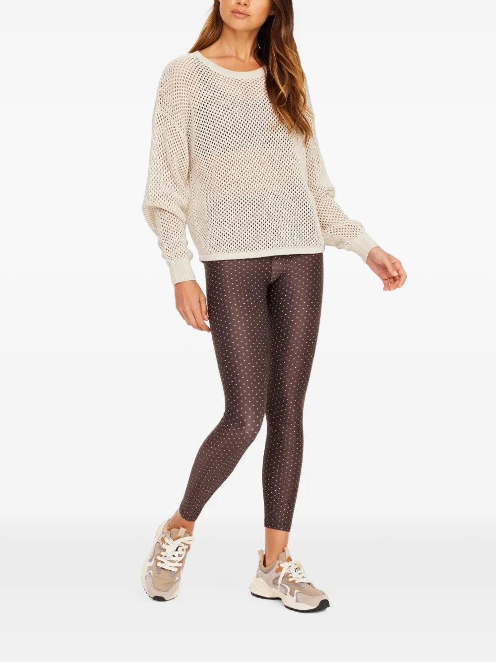 The Upside Sebastian opengebreide trui Beige