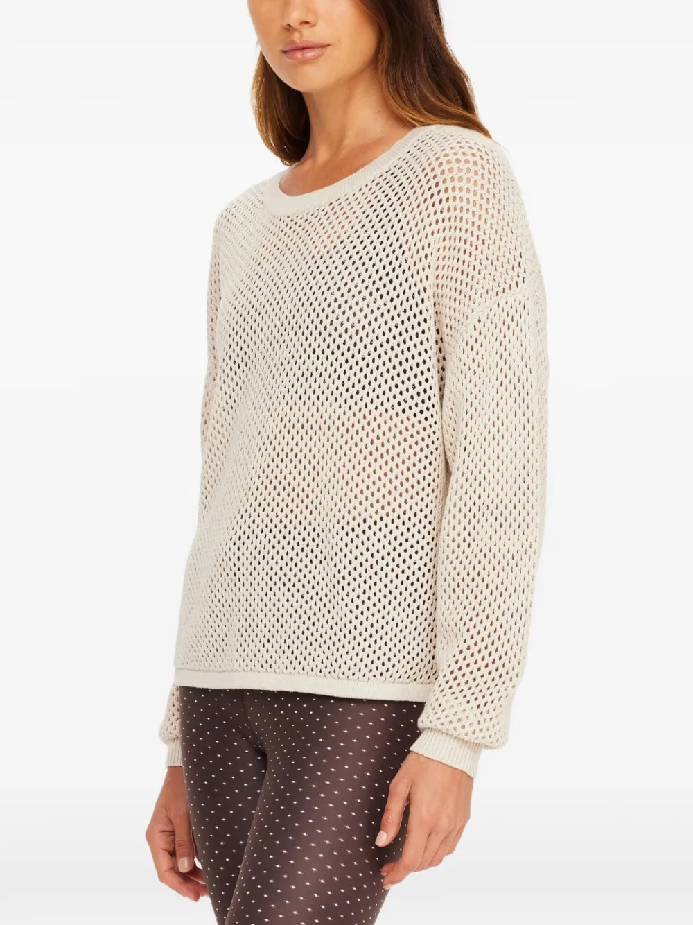 The Upside Sebastian opengebreide trui Beige