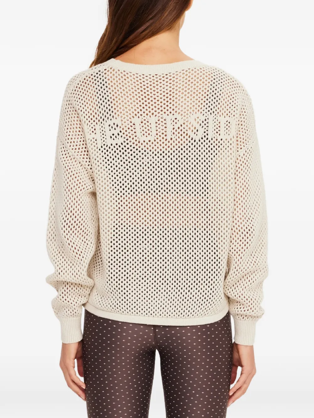 The Upside Sebastian opengebreide trui Beige