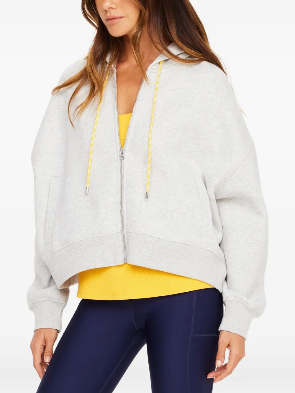 The Upside Jude hoodie met rits Grijs