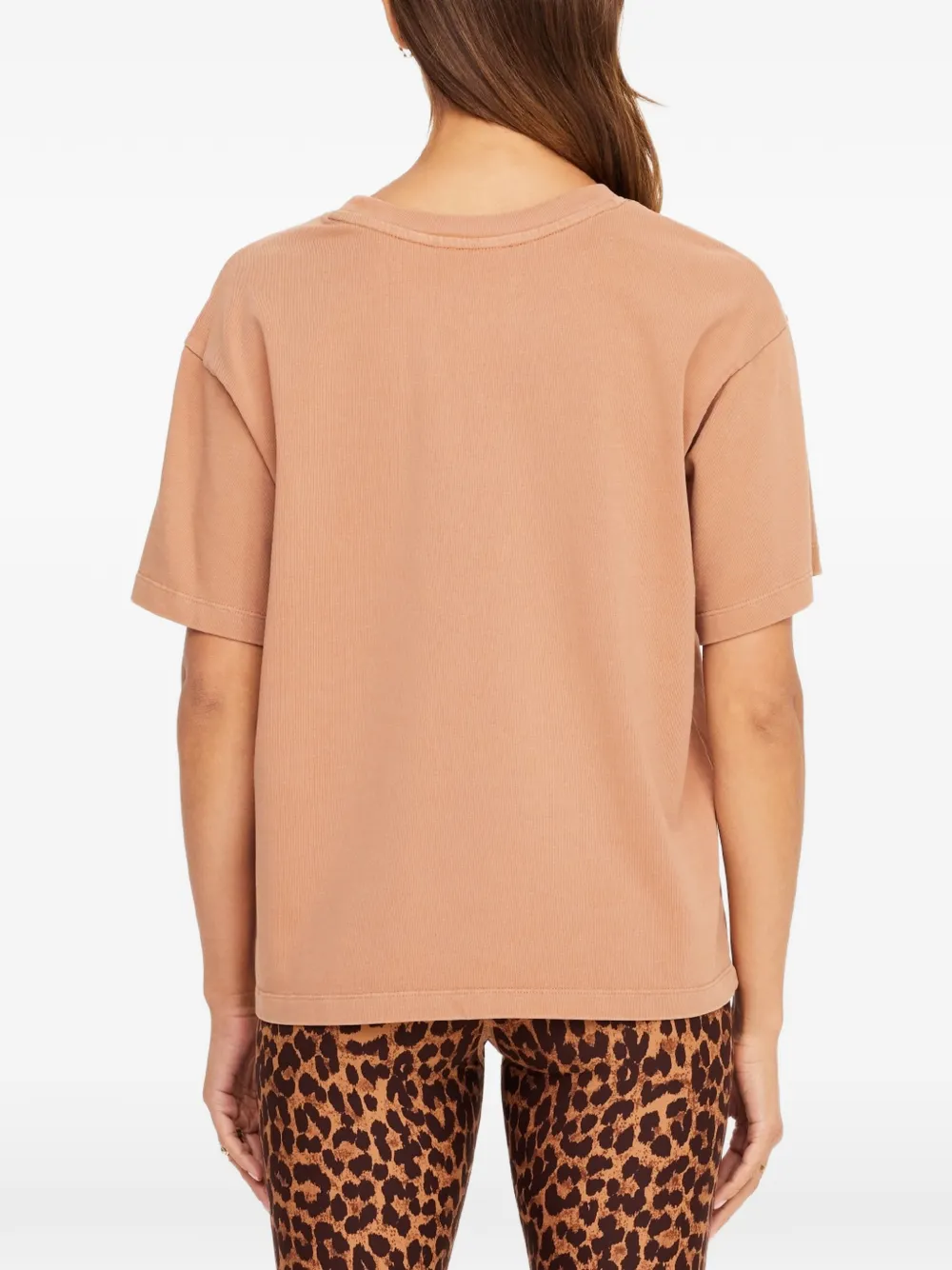 The Upside Katoenen T-shirt met logoprint Beige