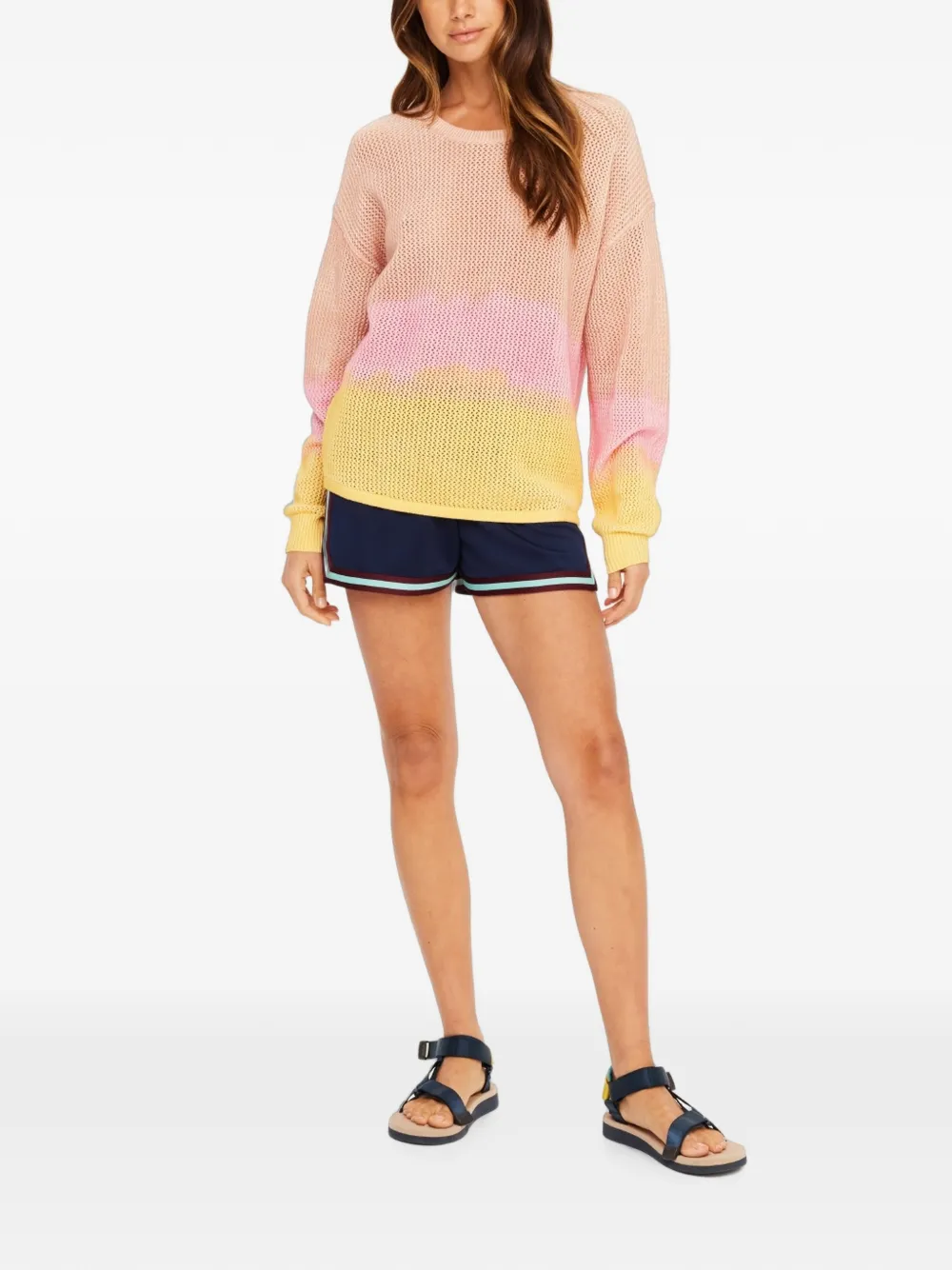 The Upside Sebastian trui met tie-dye print Beige