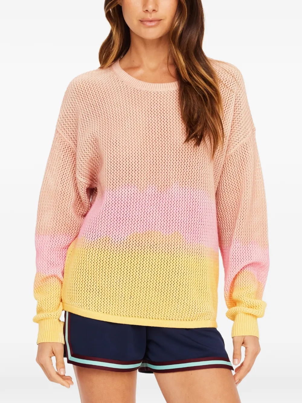 The Upside Sebastian trui met tie-dye print Beige