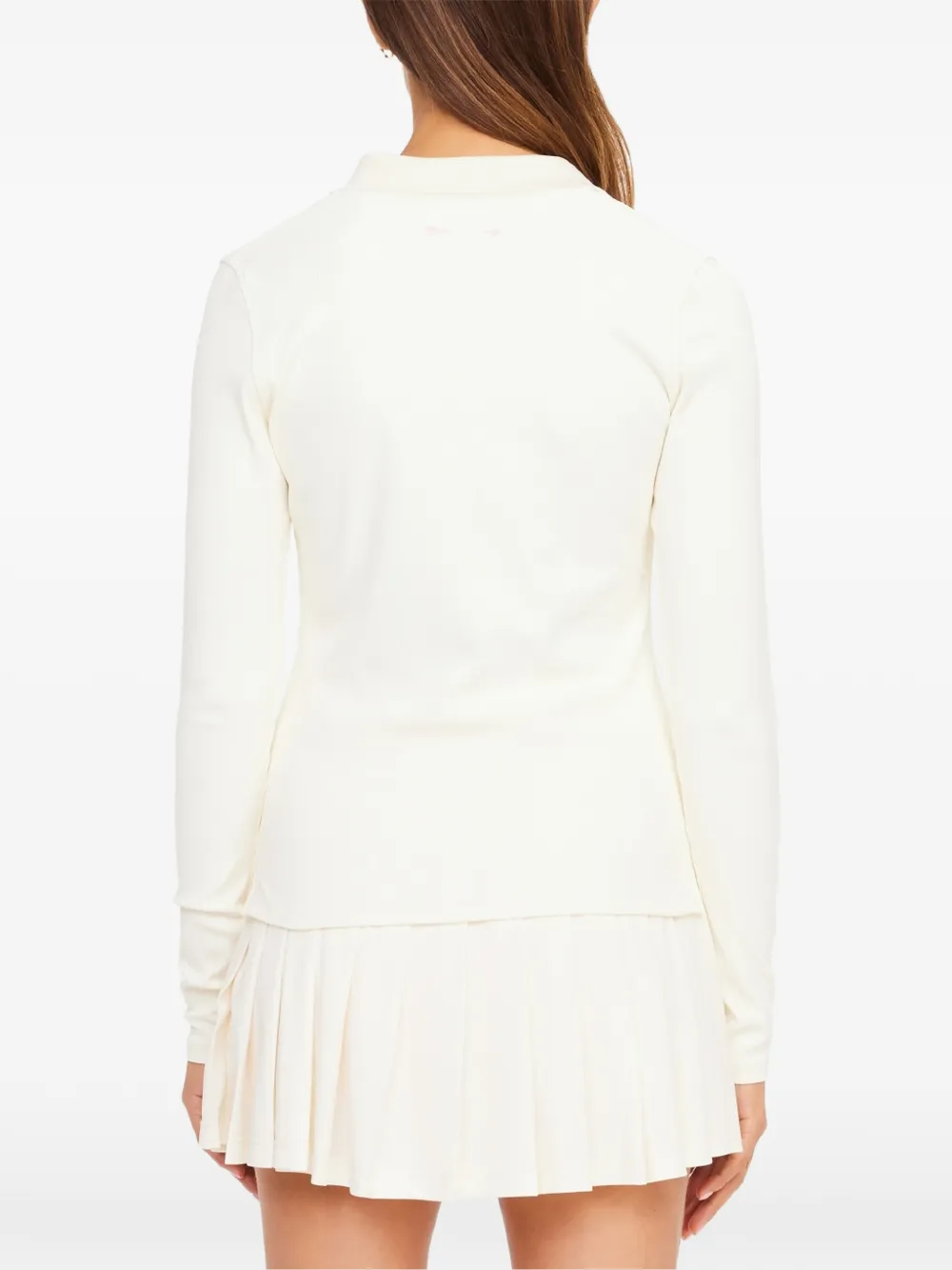 The Upside Cruz ribgebreid poloshirt Beige